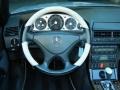 2002 Mercedes-Benz SL Silver/Black Interior Steering Wheel Photo