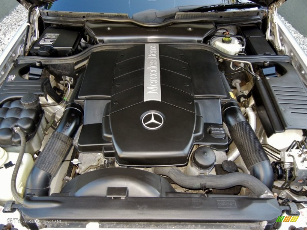 2002 Mercedes-Benz SL 500 Silver Arrow Roadster 5.0 Liter SOHC 24-Valve V8 Engine Photo #65776015