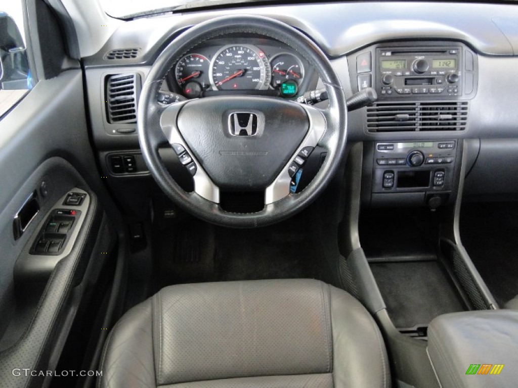 2004 Honda Pilot EX-L 4WD Gray Dashboard Photo #65779907