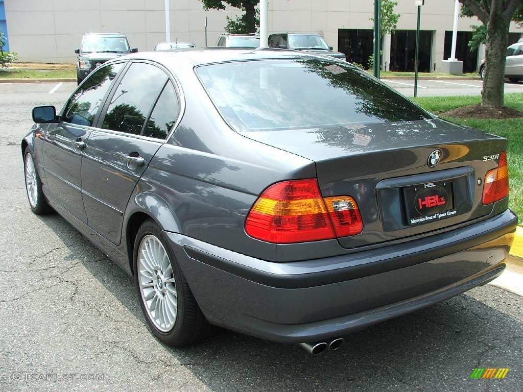 2003 3 Series 330i Sedan - Steel Grey Metallic / Black photo #3