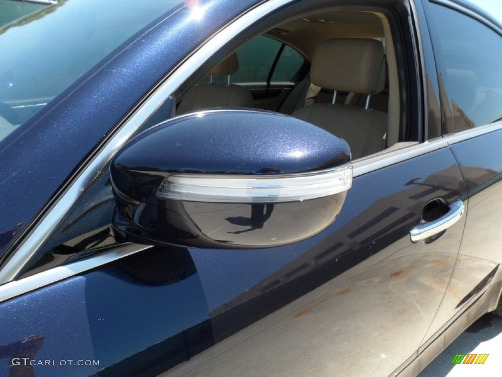 2012 Genesis 3.8 Sedan - Twilight Blue Pearl / Cashmere photo #12