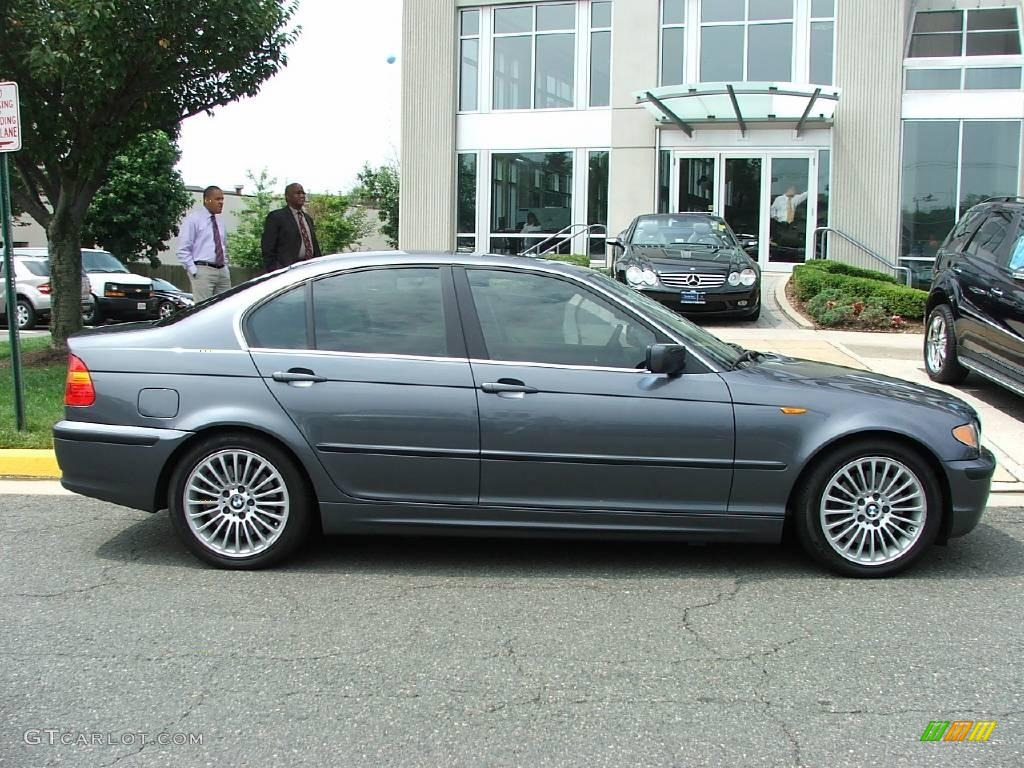 2003 3 Series 330i Sedan - Steel Grey Metallic / Black photo #10