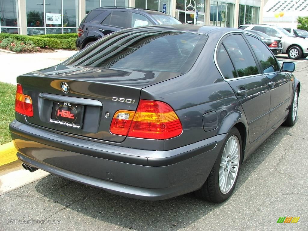 2003 3 Series 330i Sedan - Steel Grey Metallic / Black photo #11