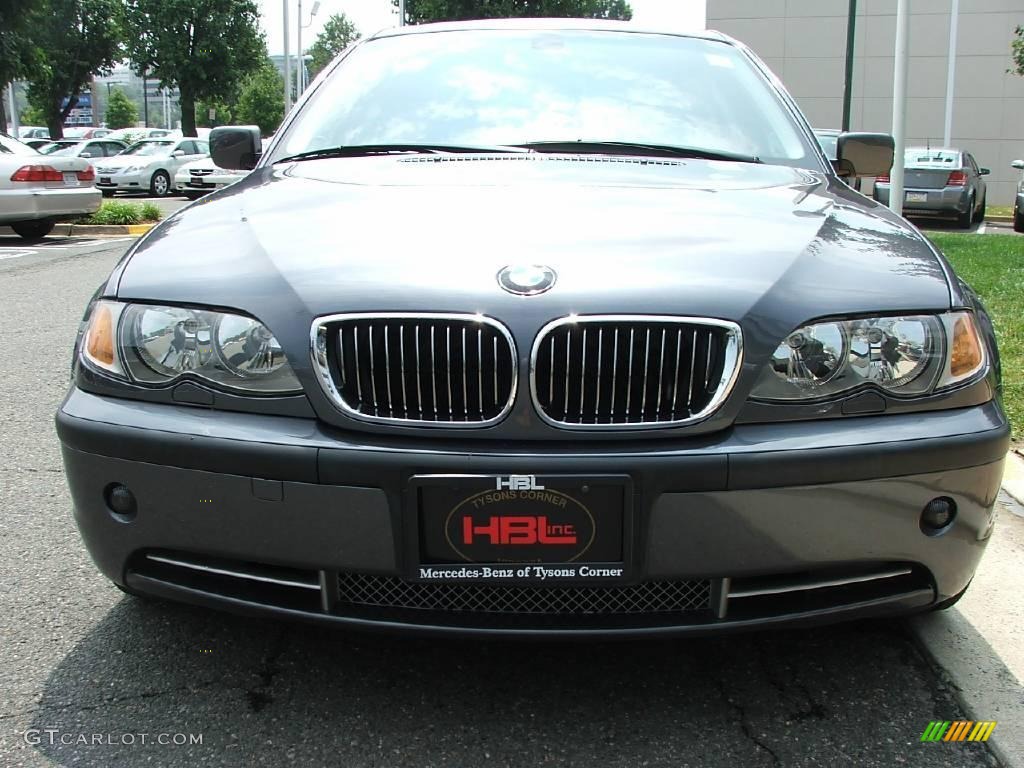 2003 3 Series 330i Sedan - Steel Grey Metallic / Black photo #12