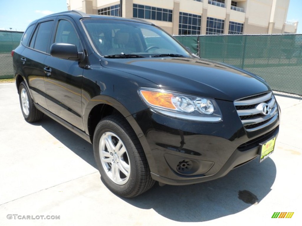 2012 Santa Fe GLS - Twilight Black / Beige photo #1