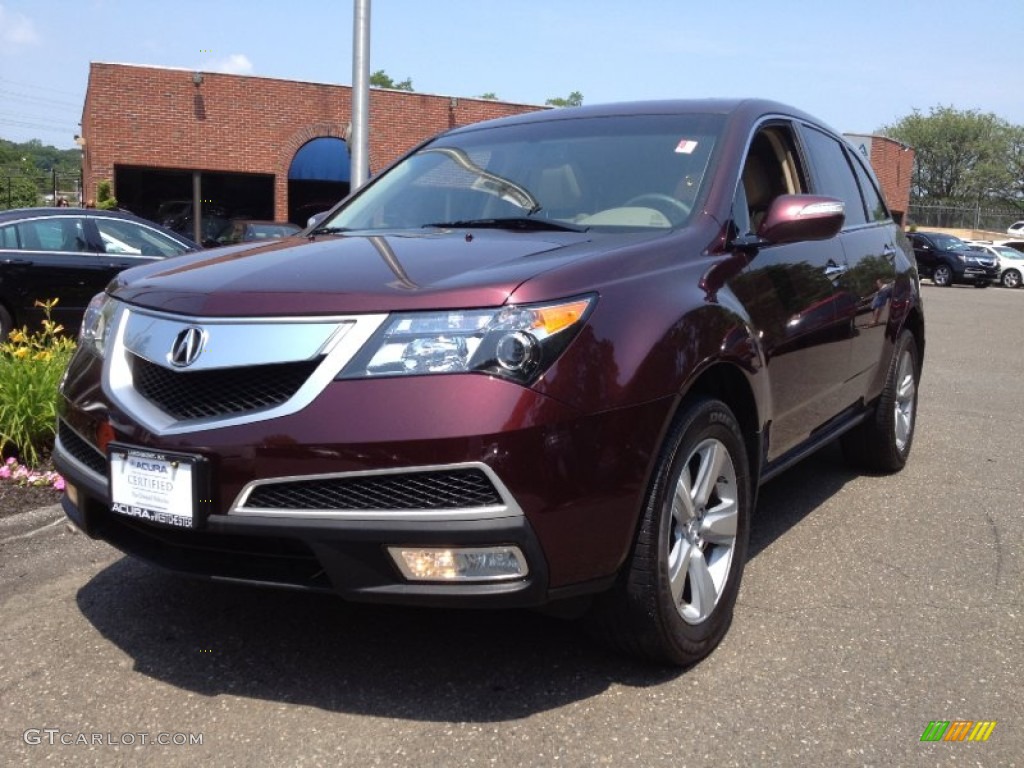 2010 MDX  - Dark Cherry Pearl / Parchment photo #1