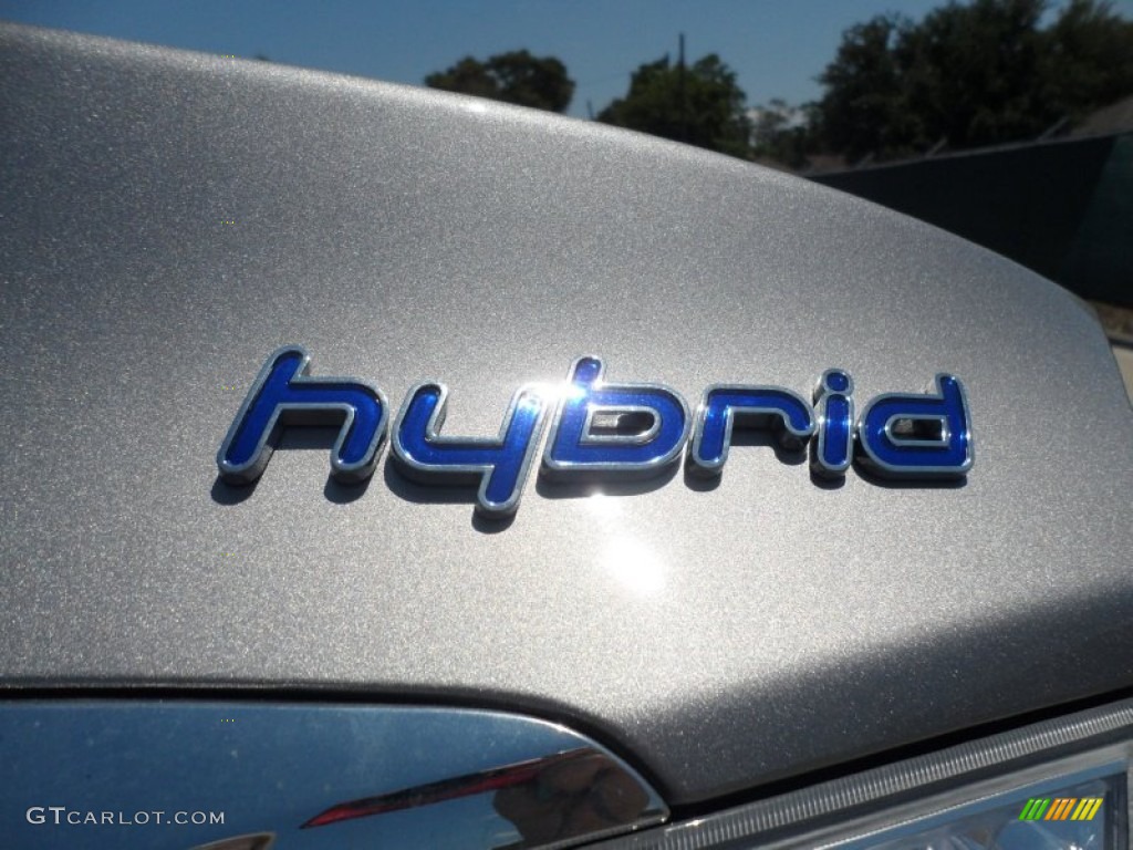 2012 Sonata Hybrid - Hyper Silver Metallic / Gray photo #17