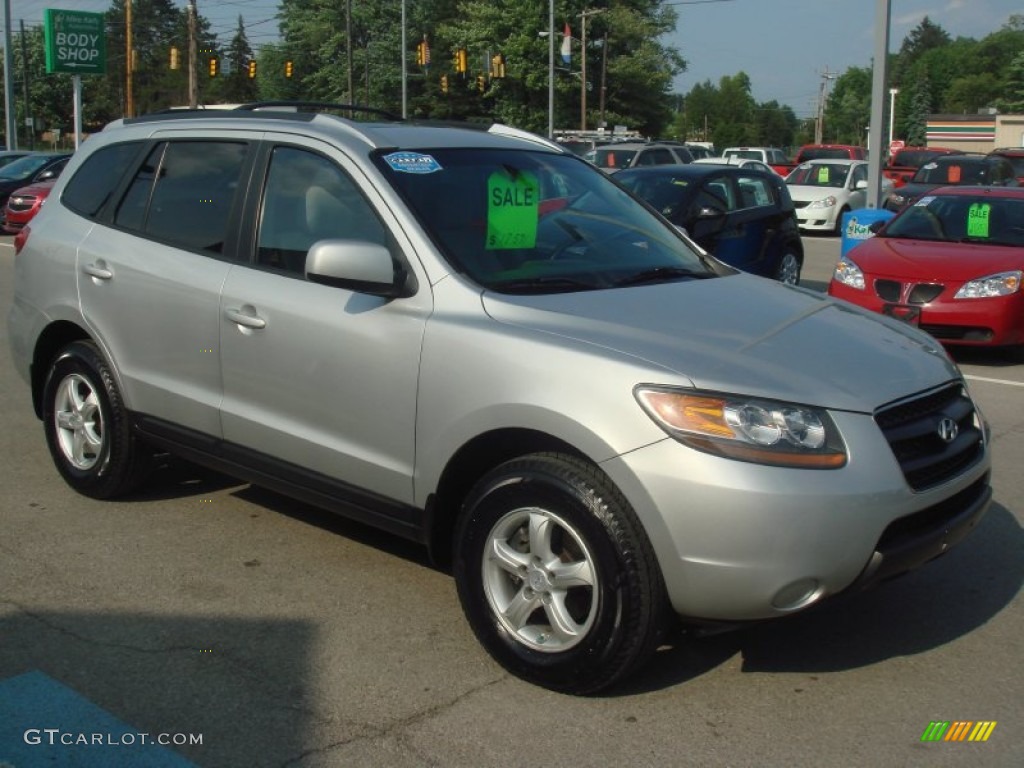 2007 Santa Fe GLS 4WD - Platinum / Gray photo #1