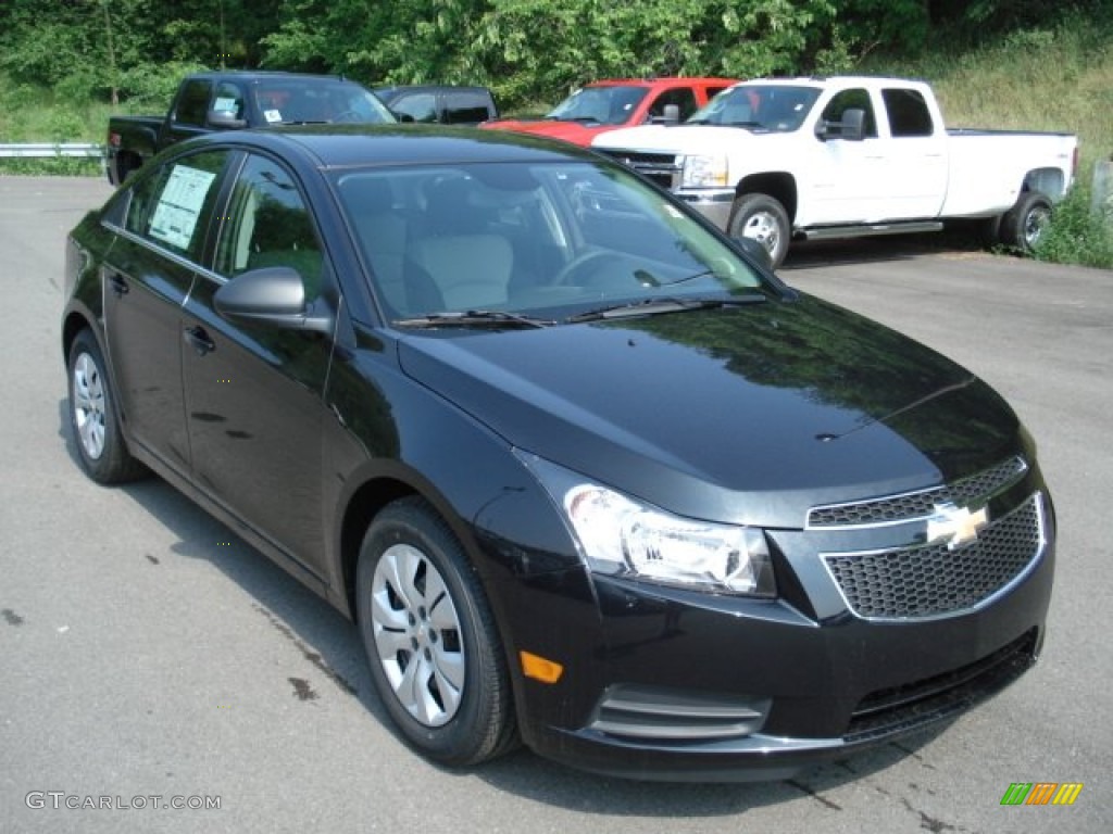 2012 Cruze LS - Black Granite Metallic / Jet Black/Medium Titanium photo #2