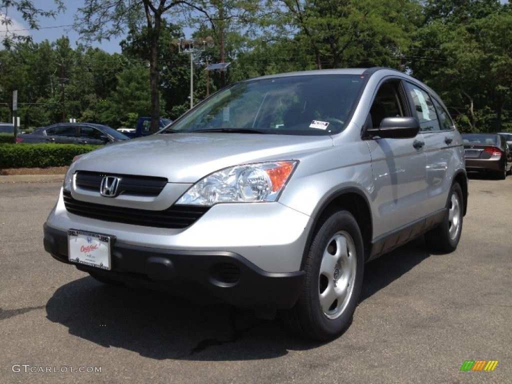 2009 CR-V LX 4WD - Alabaster Silver Metallic / Gray photo #5