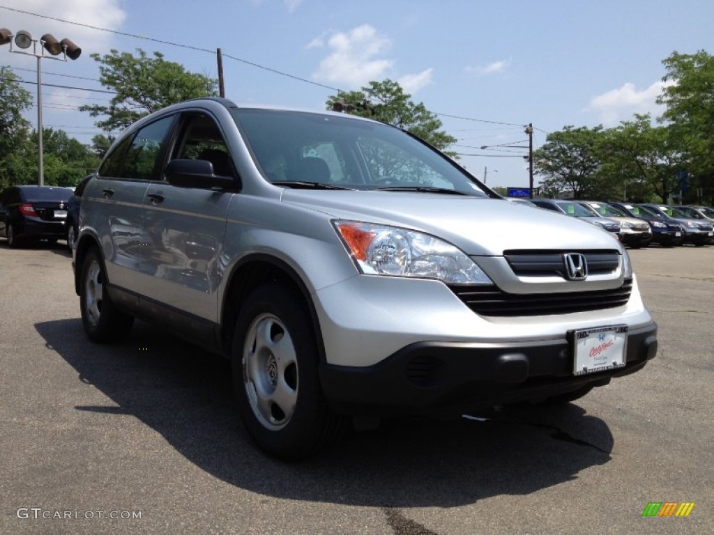 2009 CR-V LX 4WD - Alabaster Silver Metallic / Gray photo #7