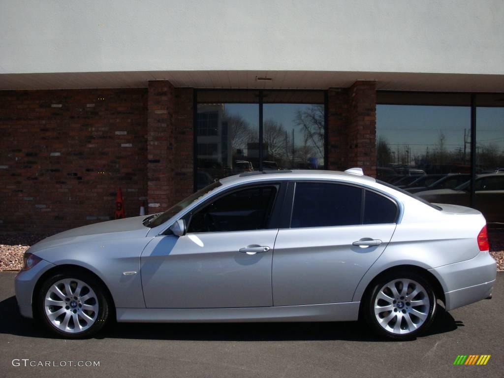 2006 3 Series 330xi Sedan - Titanium Silver Metallic / Grey photo #3