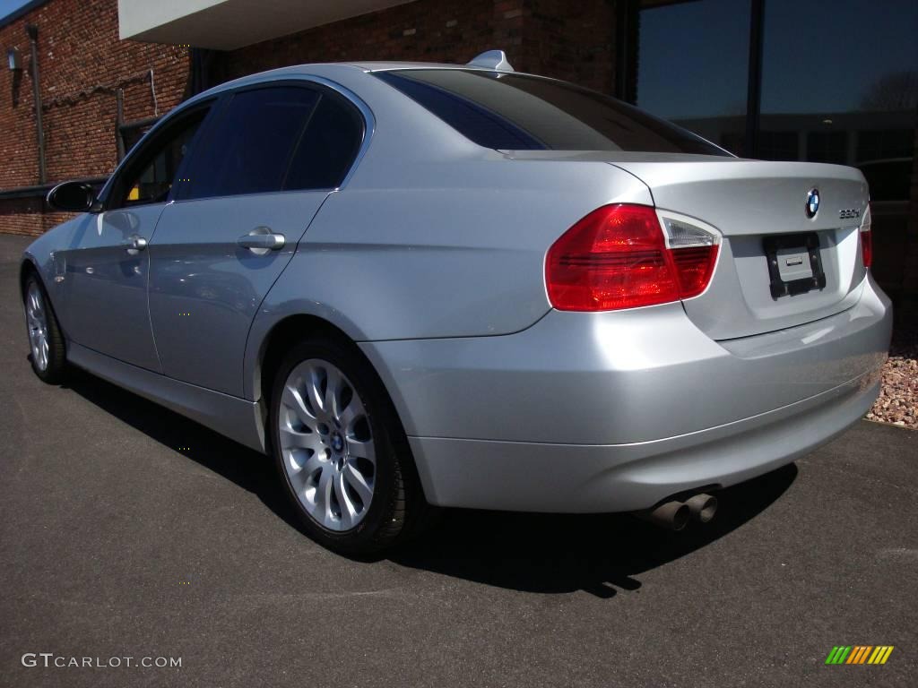 2006 3 Series 330xi Sedan - Titanium Silver Metallic / Grey photo #4