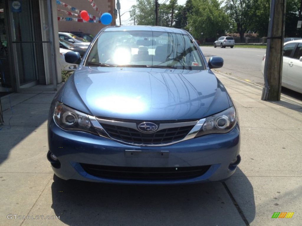 2009 Impreza 2.5i Premium Sedan - Newport Blue Pearl / Ivory photo #2