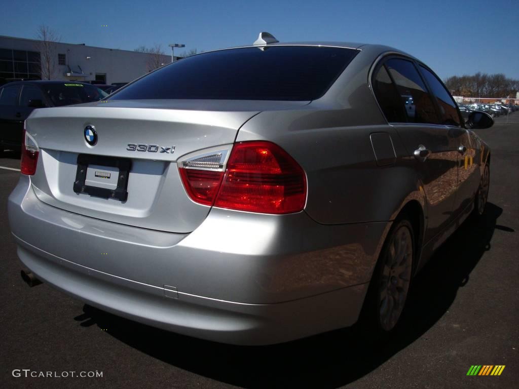 2006 3 Series 330xi Sedan - Titanium Silver Metallic / Grey photo #6