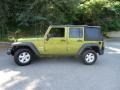 Rescue Green Metallic 2007 Jeep Wrangler Unlimited X 4x4 Exterior