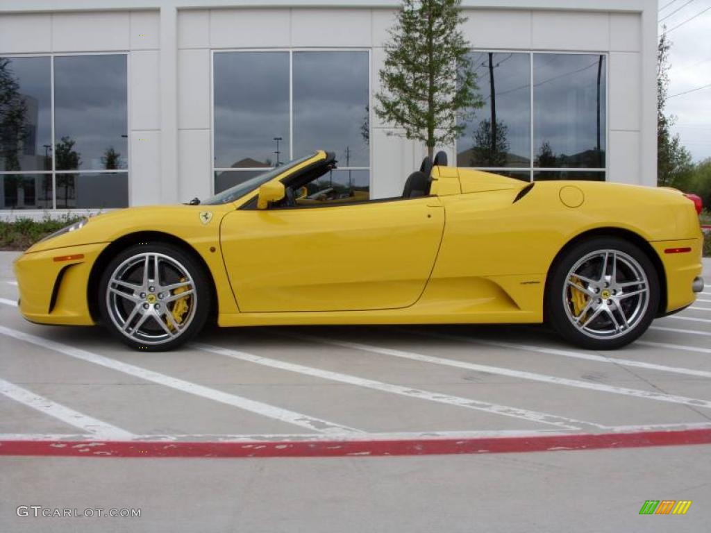 2008 F430 Spider - Yellow Modena / Black photo #3