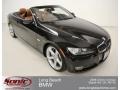 2008 Jet Black BMW 3 Series 335i Convertible  photo #1