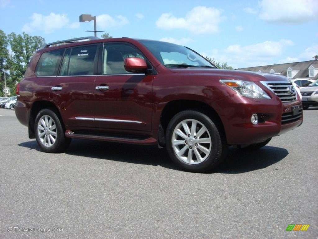 Noble Spinel Red Mica 2008 Lexus LX 570 Exterior Photo #65794346