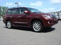 Noble Spinel Red Mica 2008 Lexus LX 570 Exterior