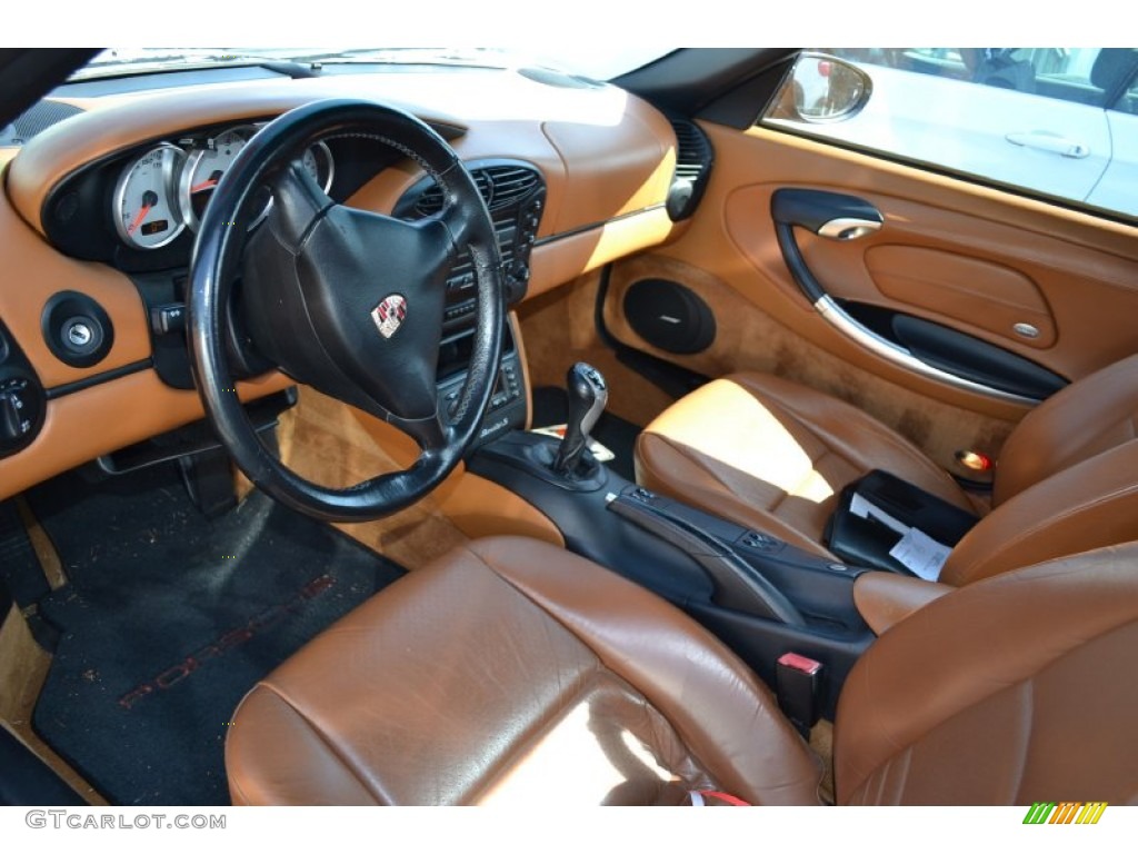 Cinnamon Brown Interior 2002 Porsche Boxster S Photo #65794799
