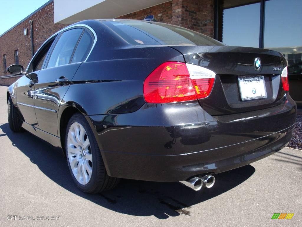 2006 3 Series 330i Sedan - Black Sapphire Metallic / Terra/Black Dakota Leather photo #4