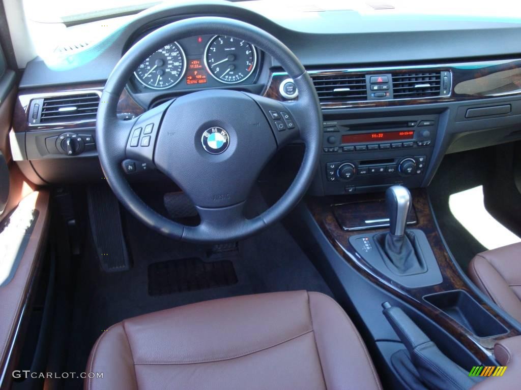 2006 3 Series 330i Sedan - Black Sapphire Metallic / Terra/Black Dakota Leather photo #12