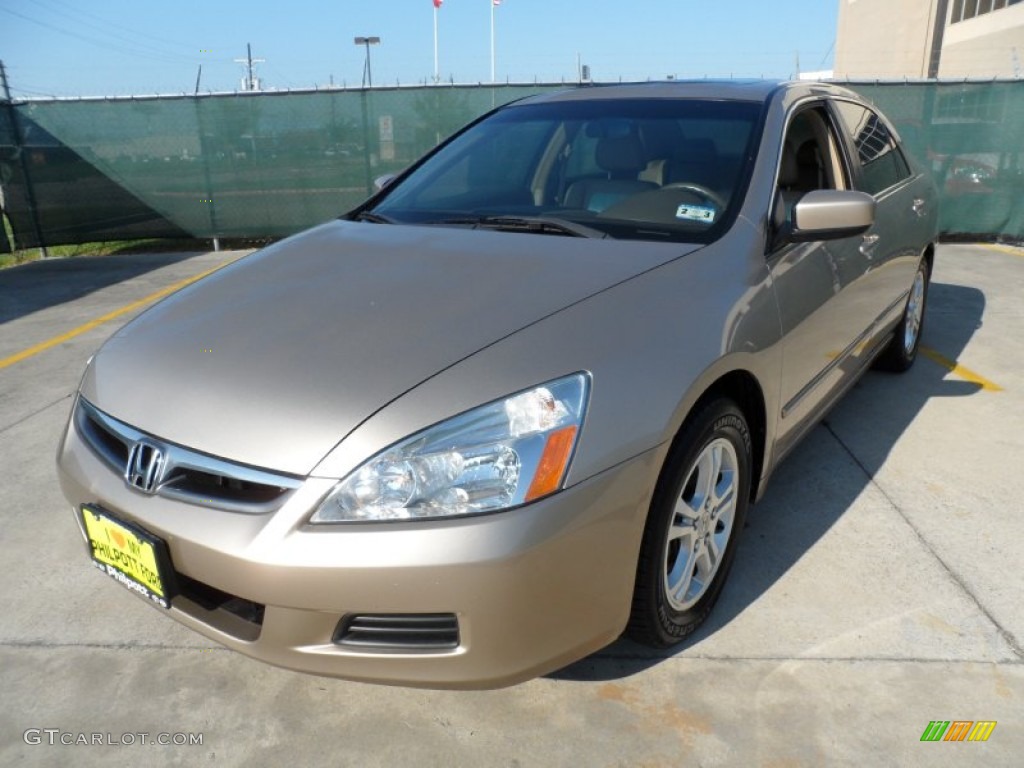 2007 Accord EX-L Sedan - Desert Mist Metallic / Ivory photo #7