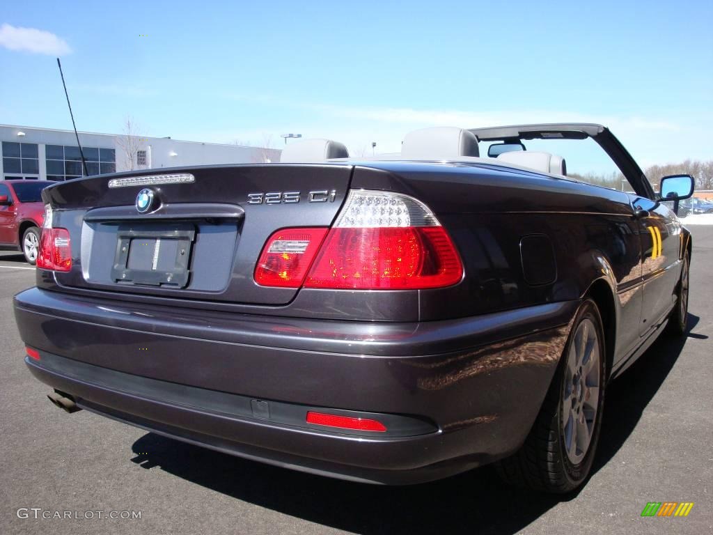 2006 3 Series 325i Convertible - Sparkling Graphite Metallic / Grey photo #5