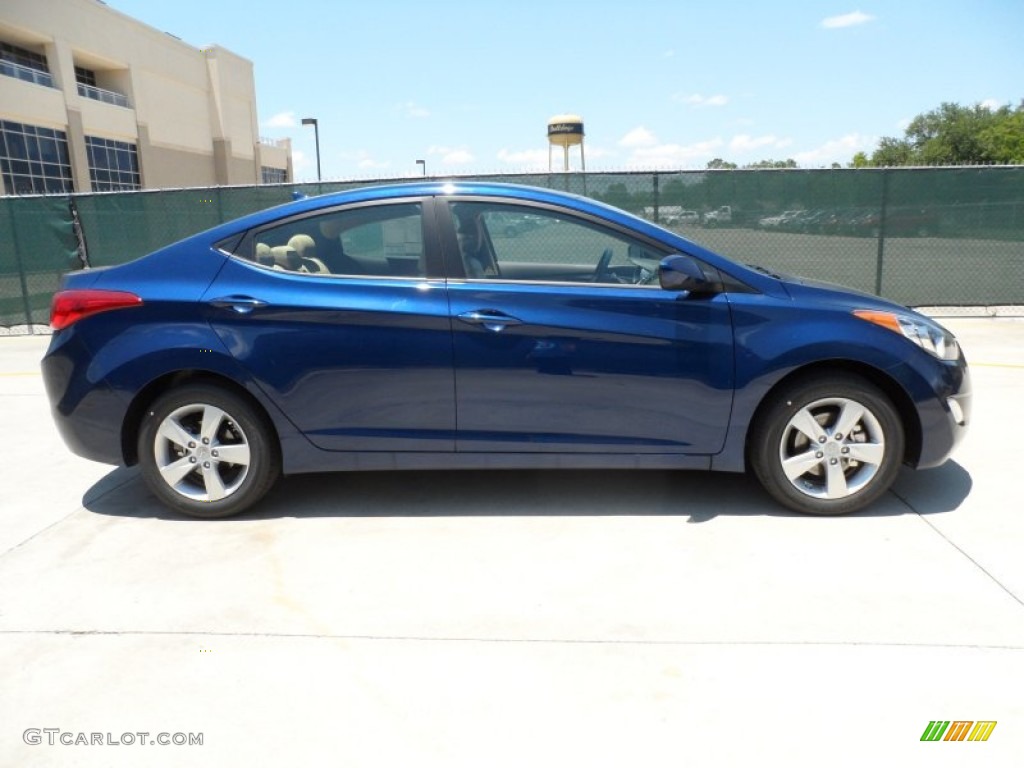 Atlantic Blue 2013 Hyundai Elantra GLS Exterior Photo #65798825