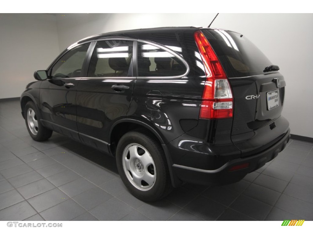 2009 CR-V LX - Crystal Black Pearl / Ivory photo #5