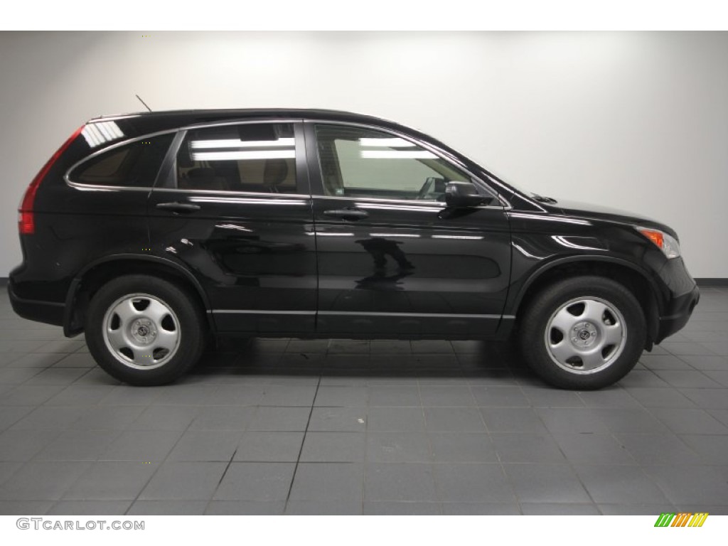 2009 CR-V LX - Crystal Black Pearl / Ivory photo #11