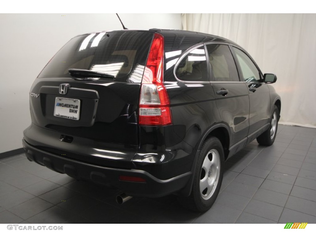 2009 CR-V LX - Crystal Black Pearl / Ivory photo #13