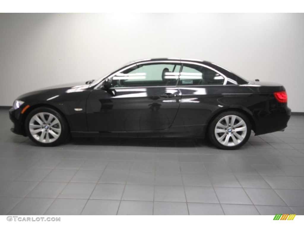 2011 3 Series 328i Convertible - Black Sapphire Metallic / Black photo #2