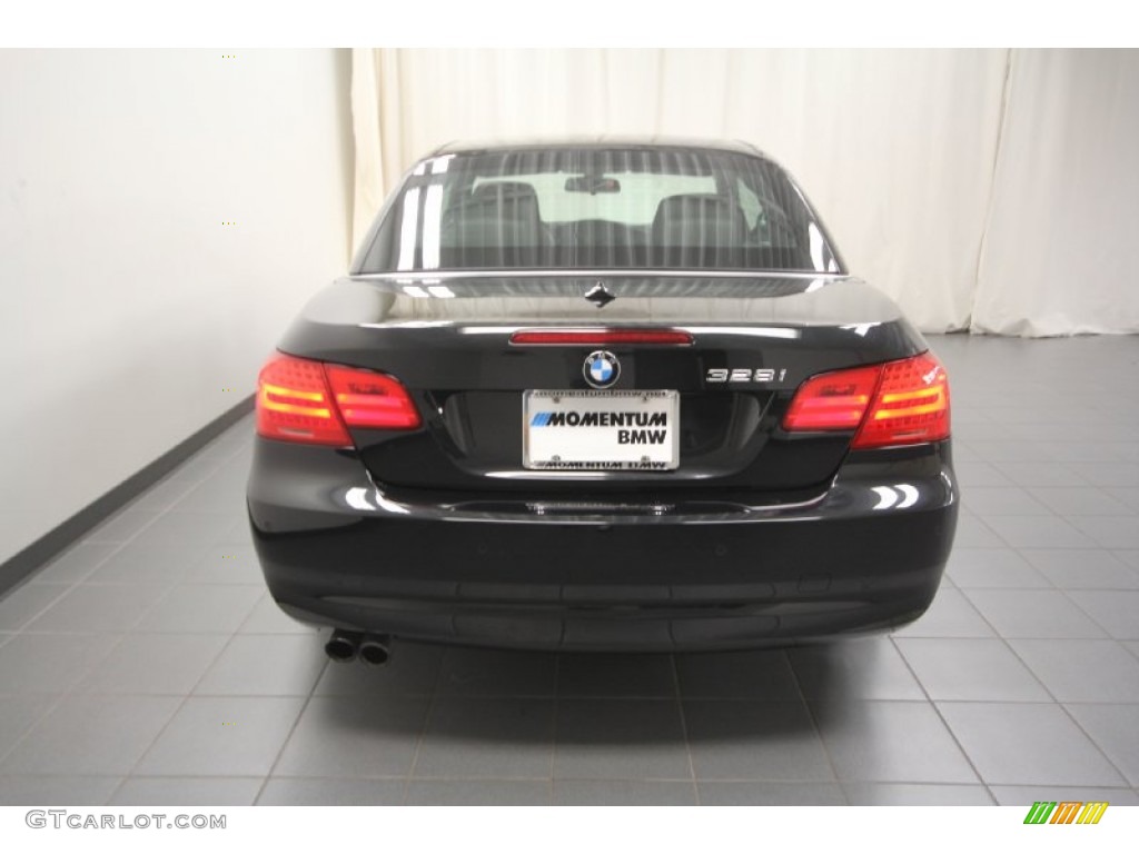 2011 3 Series 328i Convertible - Black Sapphire Metallic / Black photo #12