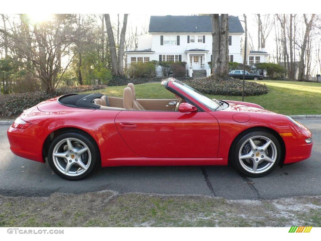 2006 911 Carrera Cabriolet - Guards Red / Sand Beige photo #7
