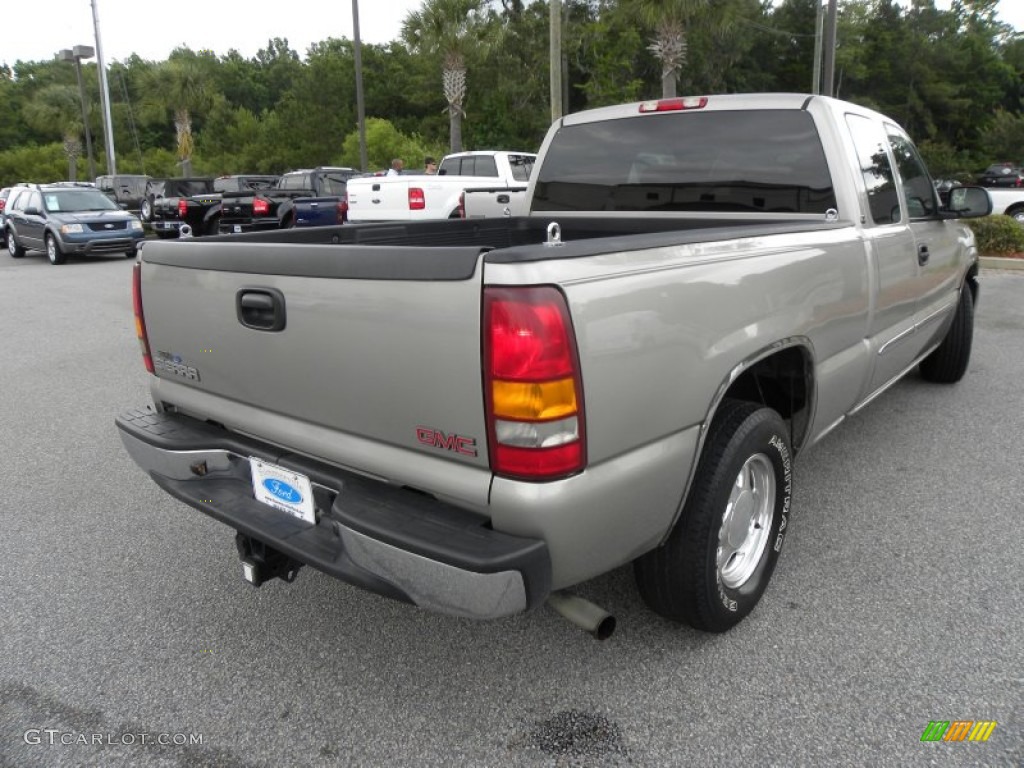 2003 Sierra 1500 SLE Extended Cab - Pewter Metallic / Dark Pewter photo #13