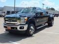 2012 Tuxedo Black Metallic Ford F350 Super Duty Lariat Crew Cab 4x4 Dually  photo #9