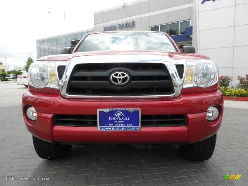 2006 Tacoma V6 PreRunner Access Cab - Impulse Red Pearl / Graphite Gray photo #5