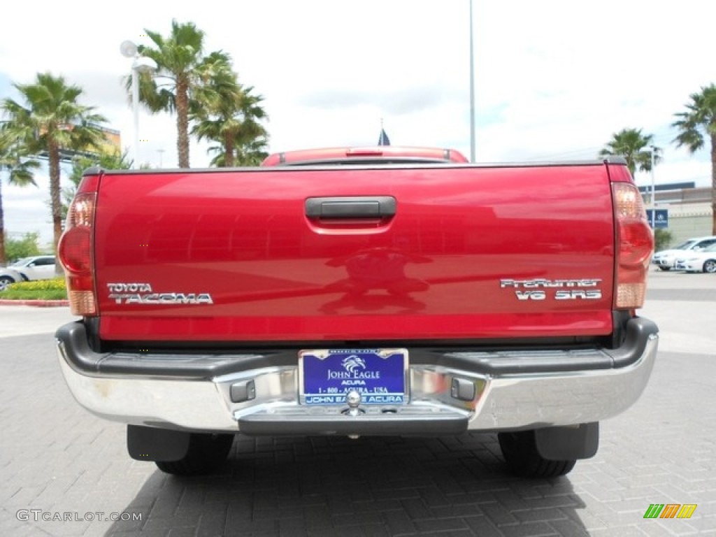 2006 Tacoma V6 PreRunner Access Cab - Impulse Red Pearl / Graphite Gray photo #6