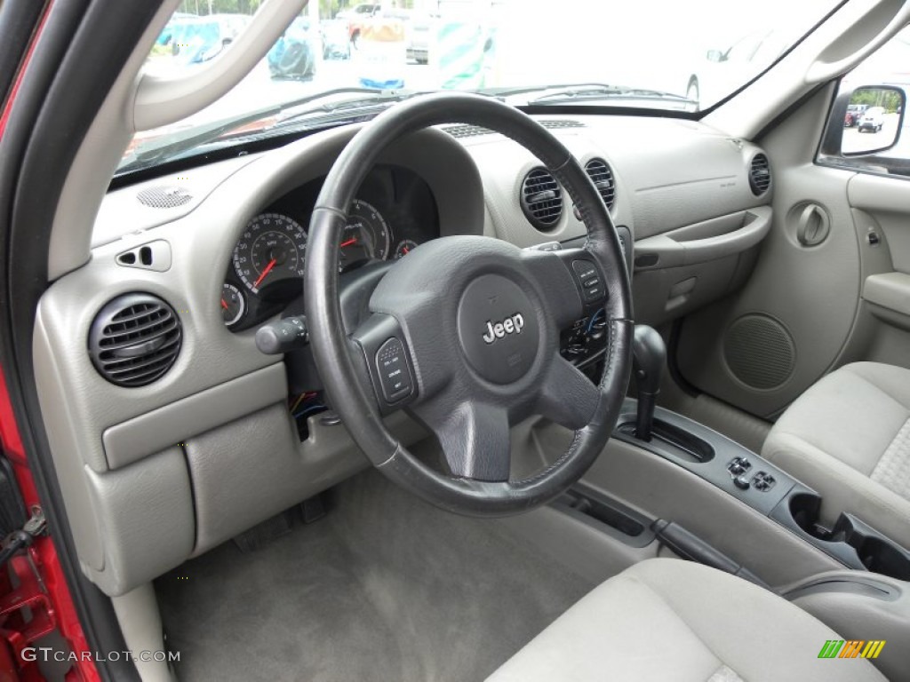 Medium Slate Gray Interior 2006 Jeep Liberty Sport Photo #65804713