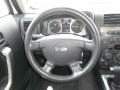2006 Hummer H3 Ebony Black/Pewter Gray Interior Steering Wheel Photo