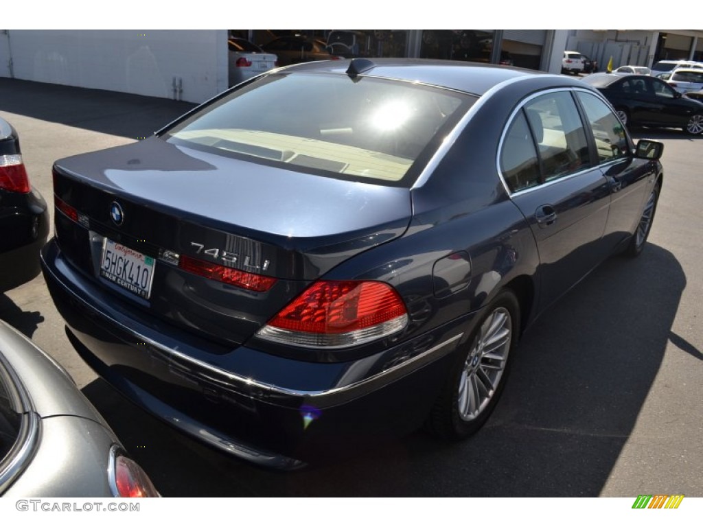 2004 7 Series 745Li Sedan - Toledo Blue Metallic / Dark Beige/Beige III photo #3