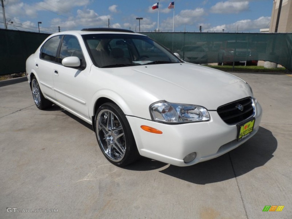2000 Maxima GLE - Icelandic Pearl / Blond photo #1