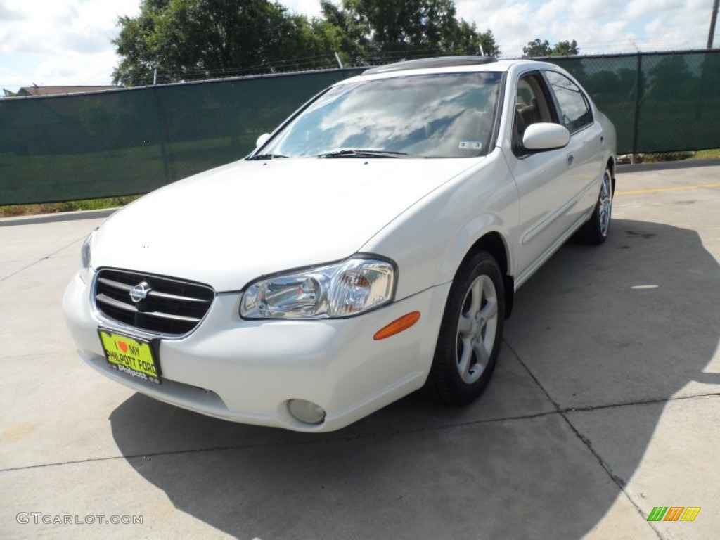 2000 Maxima GLE - Icelandic Pearl / Blond photo #7