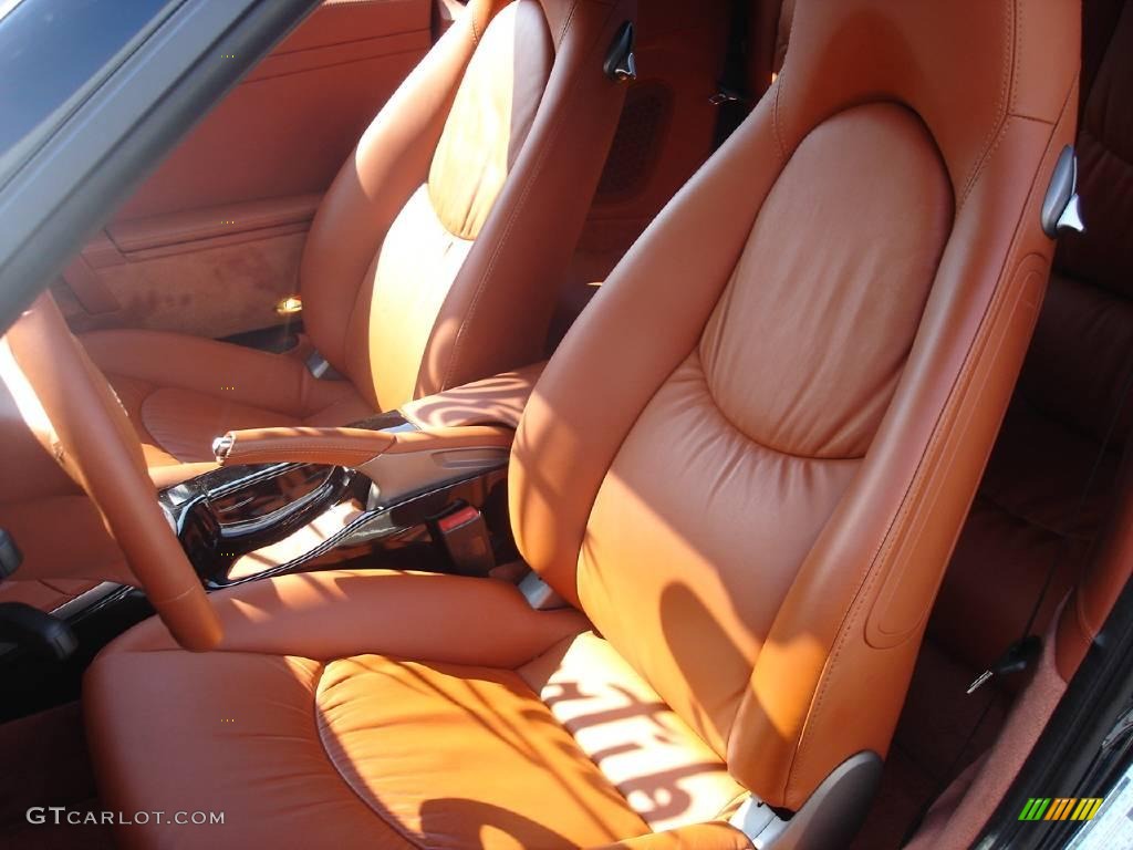 2007 911 Carrera S Cabriolet - Black / Terracotta photo #6