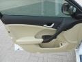 Parchment 2012 Acura TSX V6 Technology Sedan Door Panel