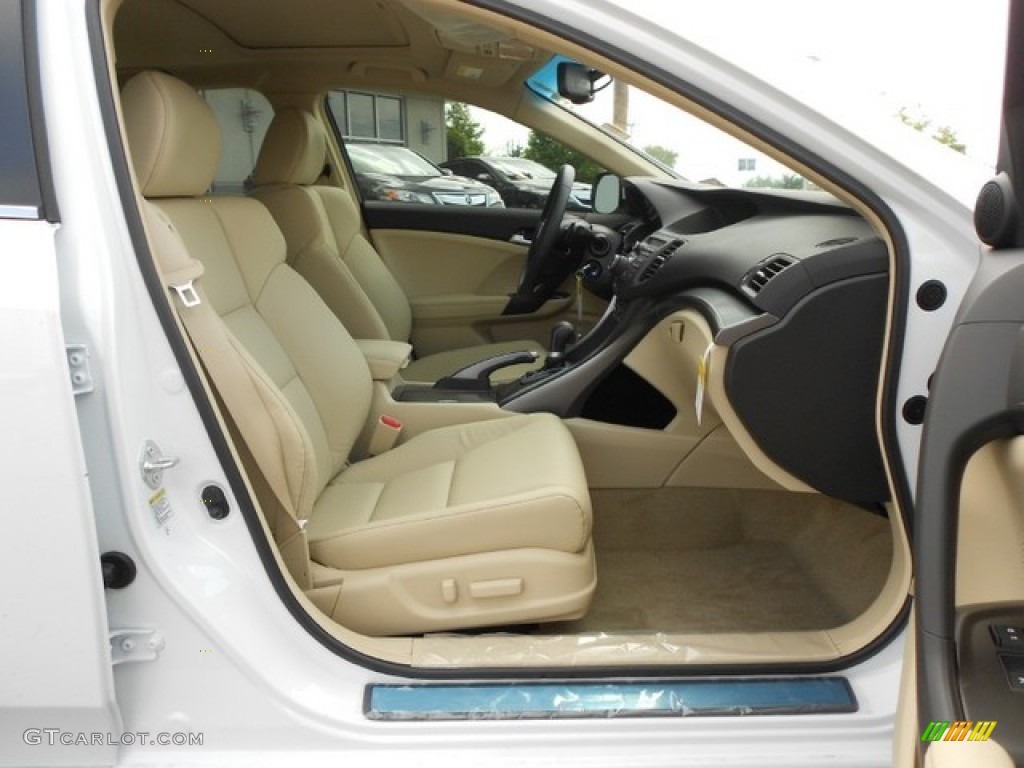 Parchment Interior 2012 Acura TSX V6 Technology Sedan Photo #65808070