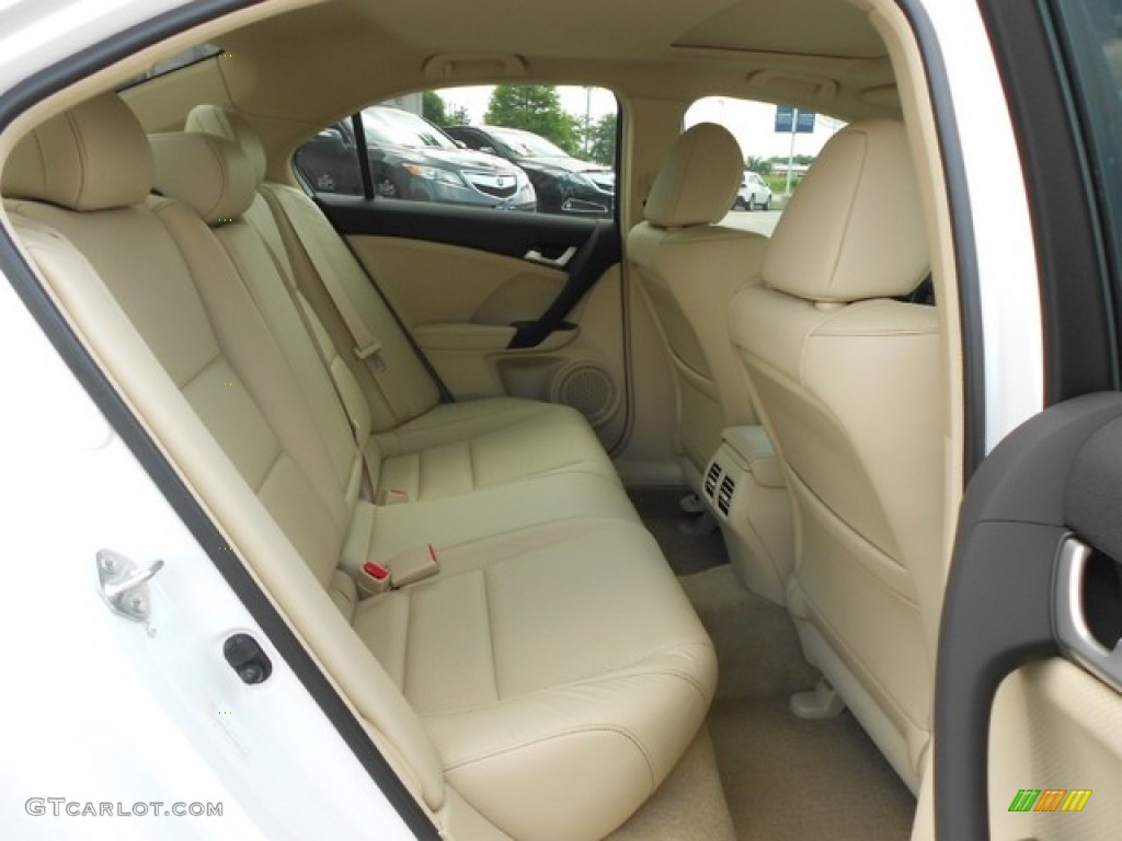 Parchment Interior 2012 Acura TSX V6 Technology Sedan Photo #65808079