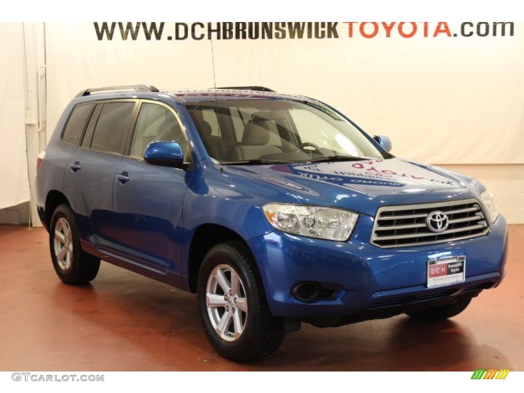 Blue Streak Metallic Toyota Highlander